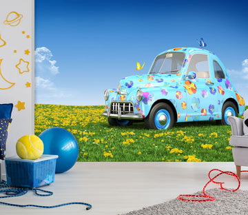 3D Cute Butterfly Car 379 Vehicle Wall Murals