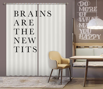 3D Brains Are The New Tits 1020 Boris Draschoff Curtain Curtains Drapes