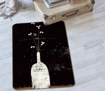 3D Flowers Vase 32194 Non Slip Rug Mat