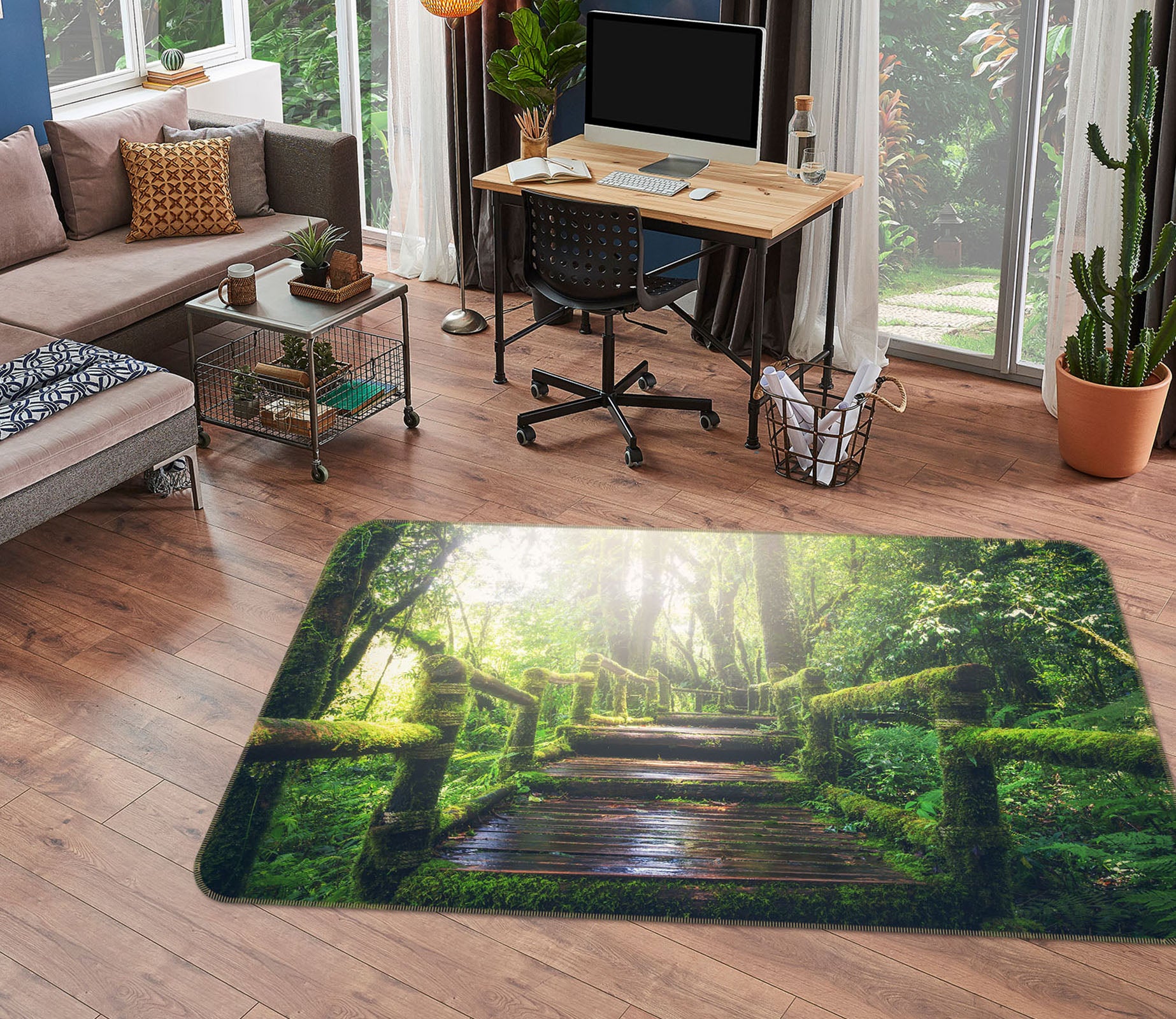 3D Bridge Gallery 36169 Non Slip Rug Mat