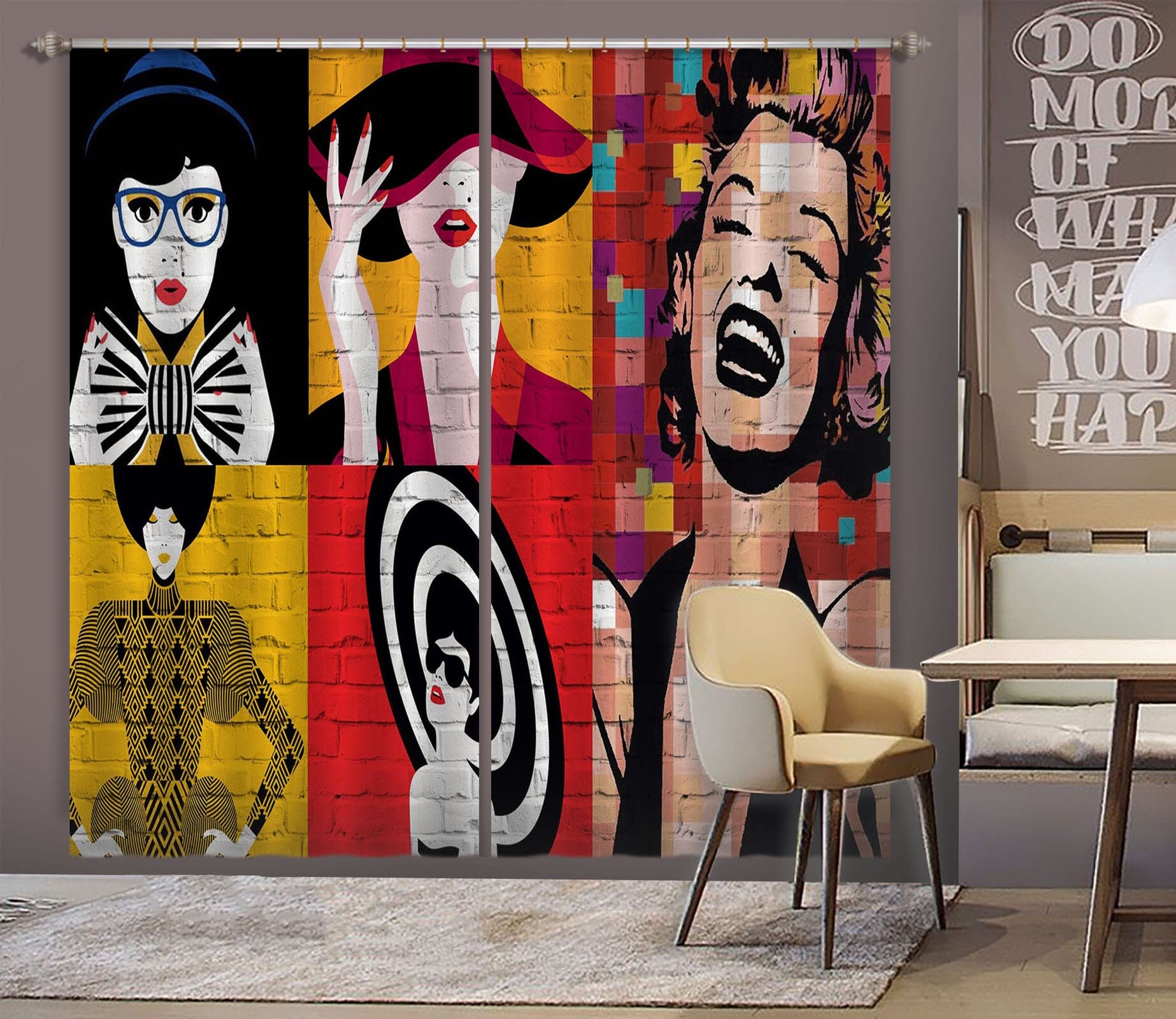 3D Laughing Girl 862 Curtains Drapes Wallpaper AJ Wallpaper 