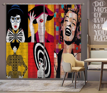 3D Laughing Girl 862 Curtains Drapes Wallpaper AJ Wallpaper 