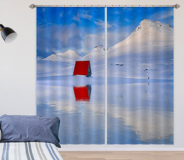3D Red House 153 Marco Carmassi Curtain Curtains Drapes Curtains AJ Creativity Home 