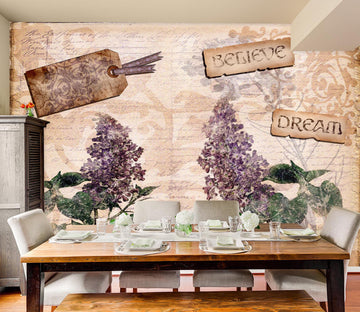 3D Purple Lavender 8773 Brigid Ashwood Wall Mural Wall Murals