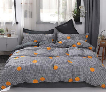 3D Little Orange 4042 Bed Pillowcases Quilt