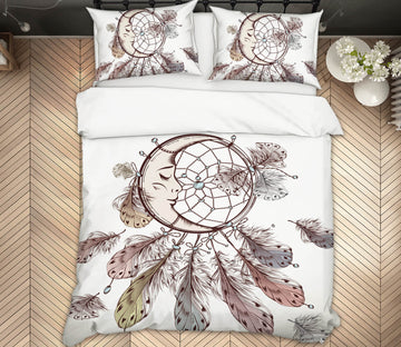3D Moon Dream Catcher 15006 Bed Pillowcases Quilt
