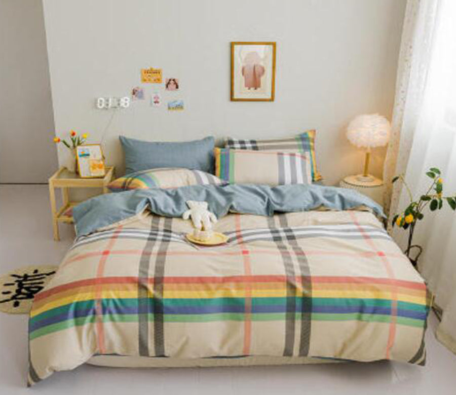 3D Rainbow Lattice 40191 Bed Pillowcases Quilt