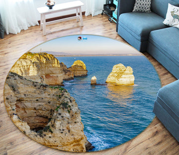 3D Ocean Grotto 69208 Round Non Slip Rug Mat