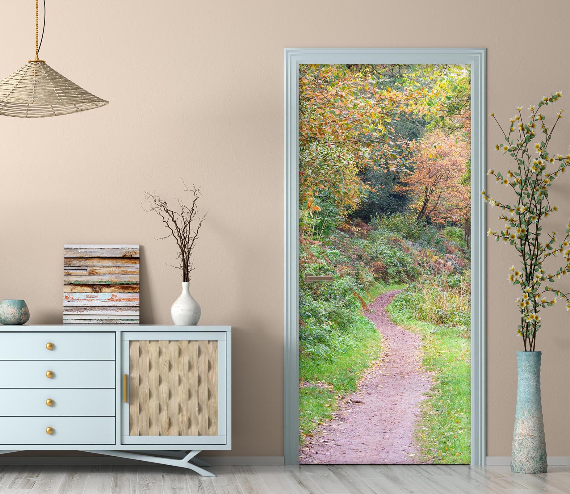 3D Forest Path 5103 Assaf Frank Door Mural
