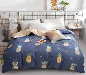 3D Pineapple 4121 Bed Pillowcases Quilt