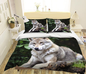 3D Wild Wolf 1954 Bed Pillowcases Quilt Quiet Covers AJ Creativity Home 