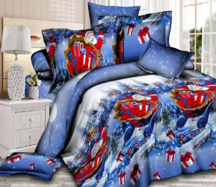 3D Santa Gift 46061 Christmas Quilt Duvet Cover Xmas Bed Pillowcases