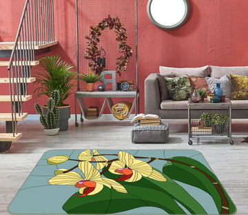 3D Flowers 33005 Non Slip Rug Mat