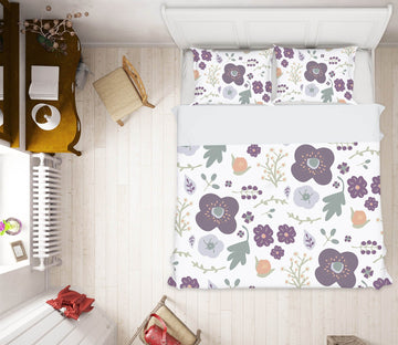 3D Colored Flowers 2103 Jillian Helvey Bedding Bed Pillowcases Quilt Quiet Covers AJ Creativity Home 