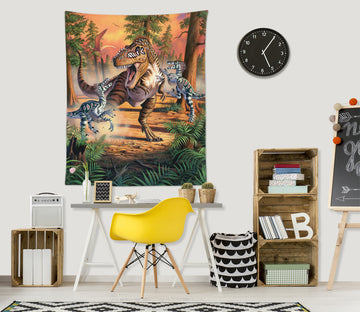 3D Dinosaur Trees 111146 Jerry LoFaro Tapestry Hanging Cloth Hang