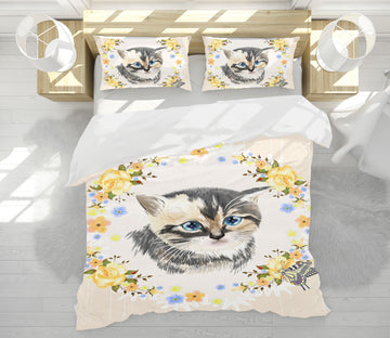 3D Little Cat 15021 Bed Pillowcases Quilt