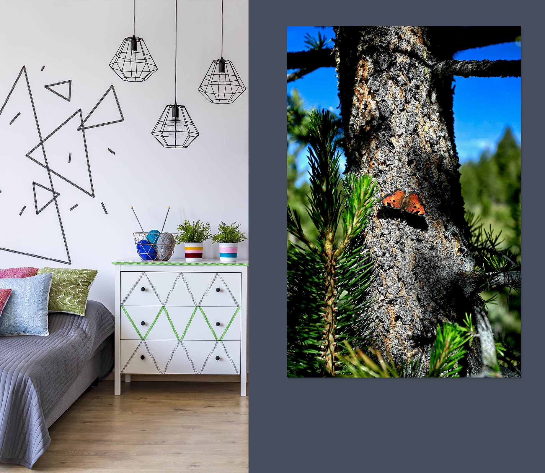 3D Butterfly Trunk 61204 Kathy Barefield Wall Sticker