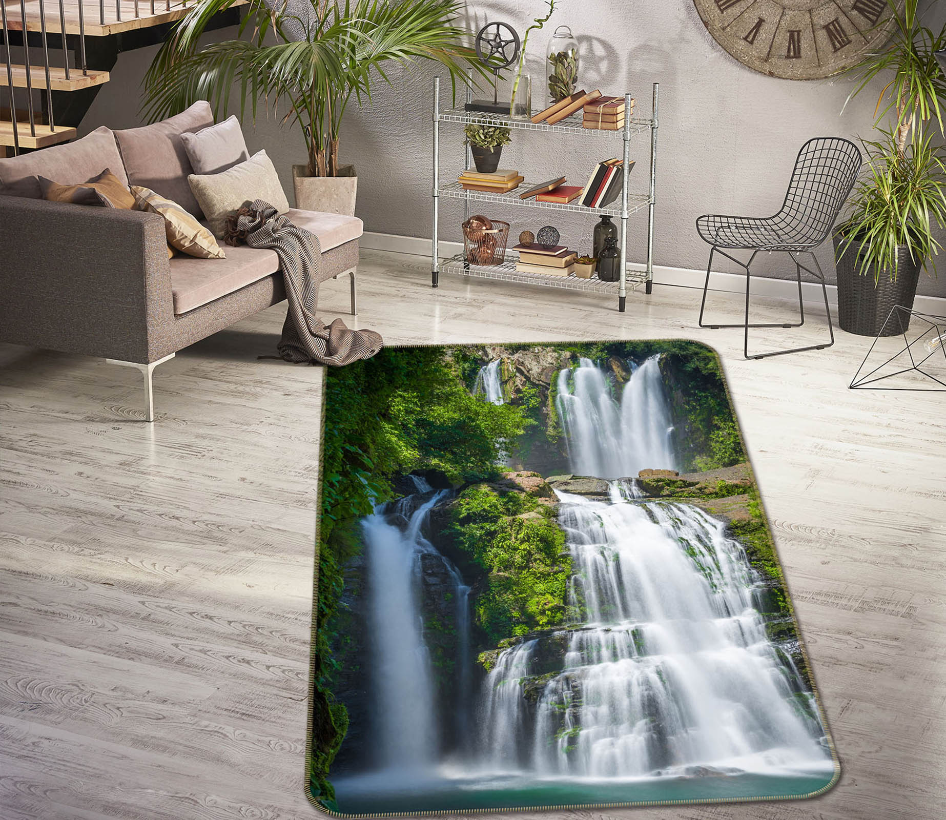 3D Waterfall 26199 Non Slip Rug Mat