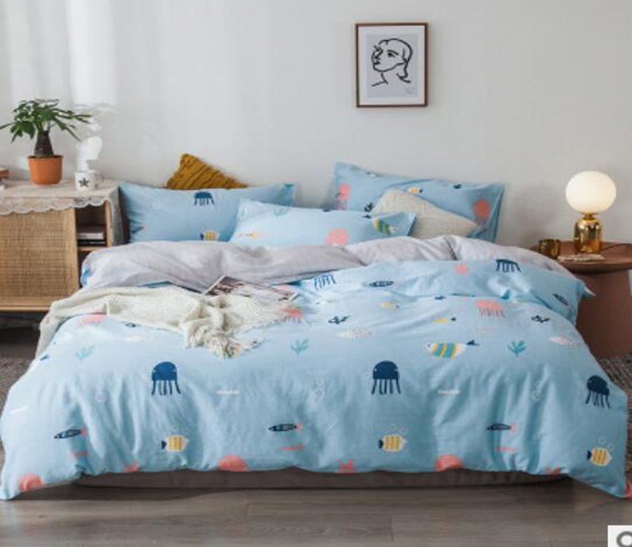3D Sea Animals 14219 Bed Pillowcases Quilt