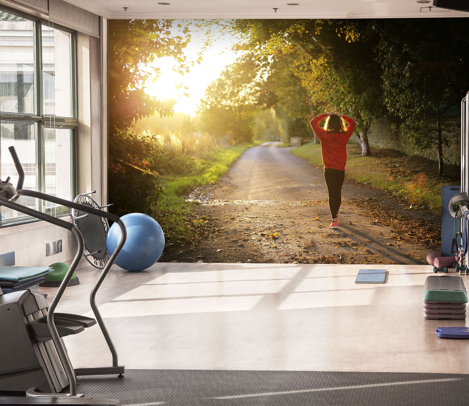 3D Sunset Walk 044 Wall Murals Wallpaper AJ Wallpaper 2 