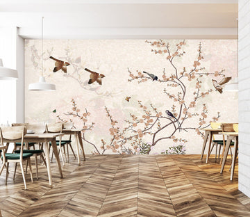 3D Flower Bird 1605 Wall Murals Wallpaper AJ Wallpaper 2 