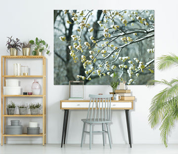 3D White Flower Bud 014 Assaf Frank Wall Sticker Wallpaper AJ Wallpaper 2 