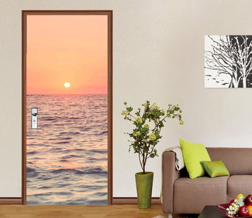 3D Sea Surface Sunset 101206 Assaf Frank Door Mural