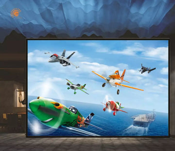 3D Color Airplane 2208 Wall Murals