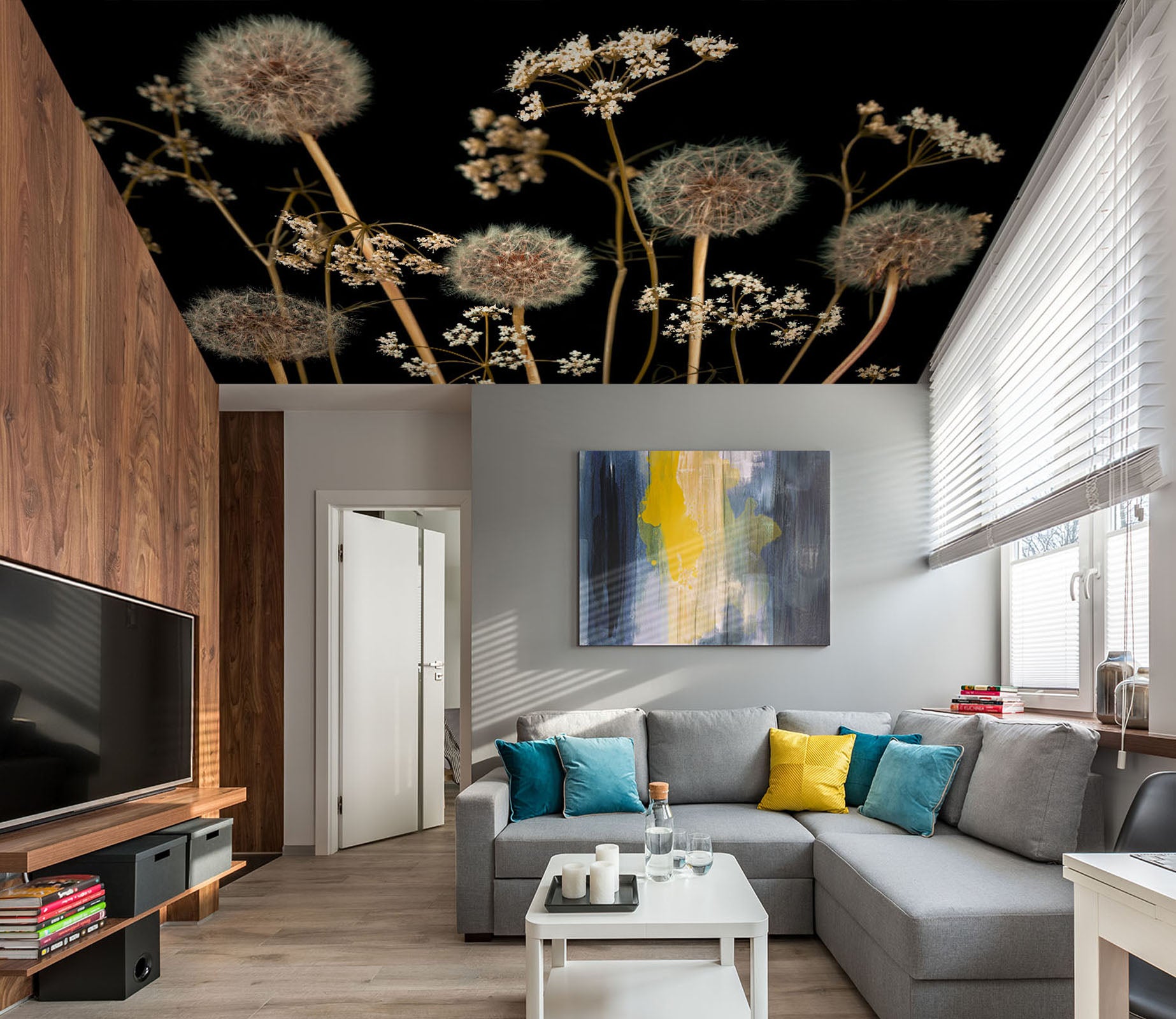 3D Dandelion Flower 2561 Assaf Frank Ceiling Wallpaper Murals
