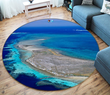 3D Coastal 74026 Round Non Slip Rug Mat