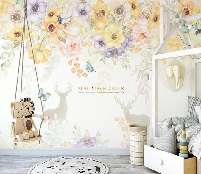 3D Beautiful Flowers 2169 Wall Murals Wallpaper AJ Wallpaper 2 