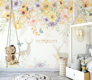 3D Beautiful Flowers 2169 Wall Murals Wallpaper AJ Wallpaper 2 