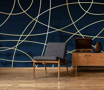3D Golden Lines 2852 Wall Murals Wallpaper AJ Wallpaper 2 