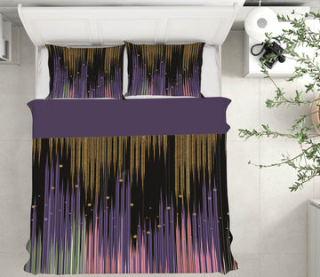 3D Purple Pattern 16029 Bed Pillowcases Quilt