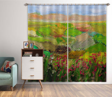 3D Abstract Painting 238 Allan P. Friedlander Curtain Curtains Drapes Curtains AJ Creativity Home 