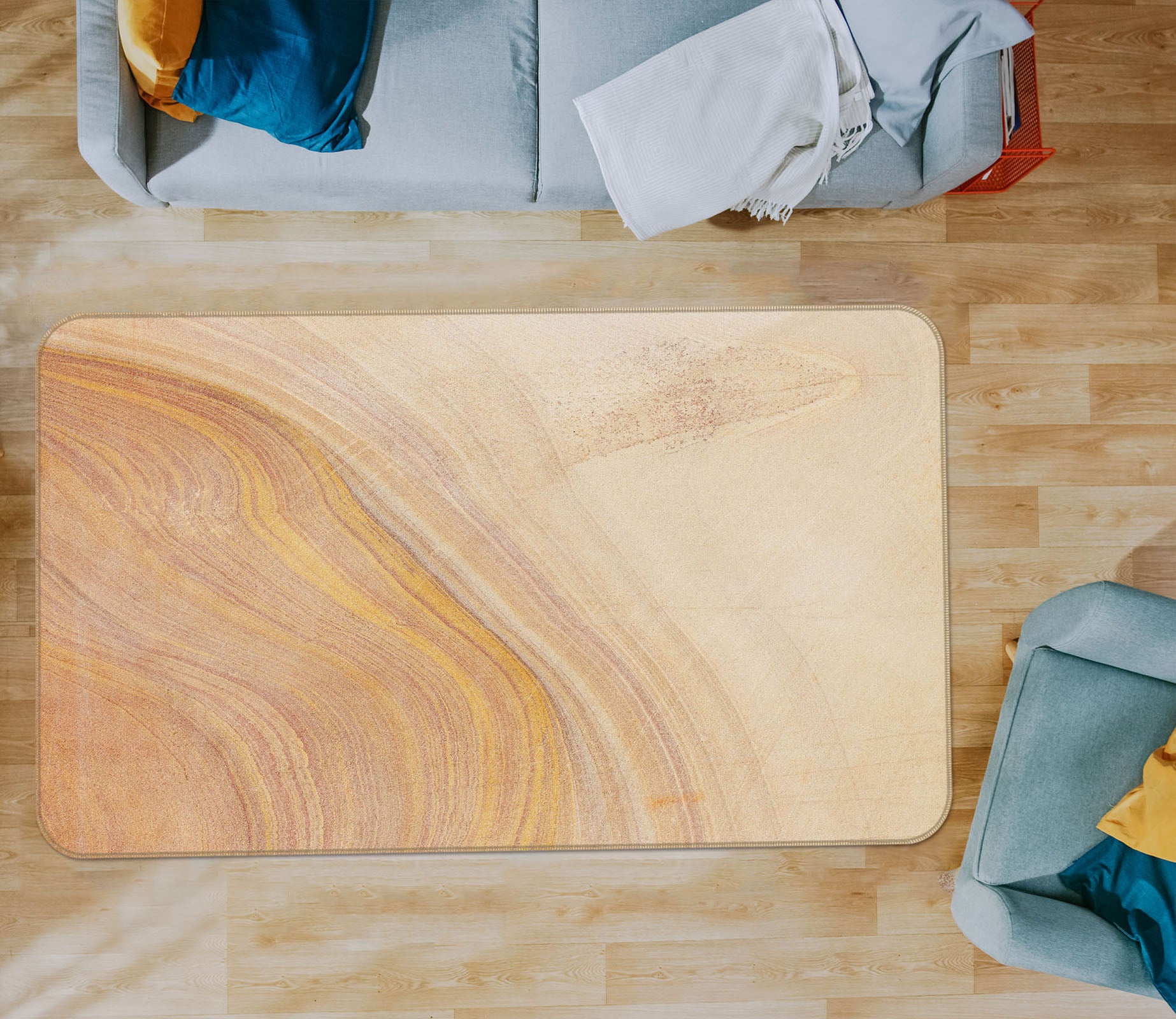 3D Wood Grain 31053 Non Slip Rug Mat