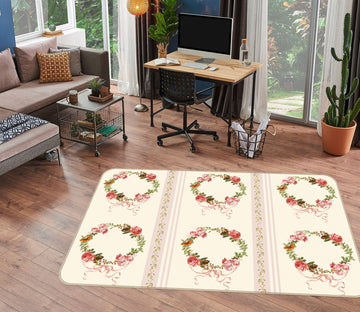 3D Flower Ring 159 Uta Naumann Rug Non Slip Rug Mat Mat AJ Creativity Home 