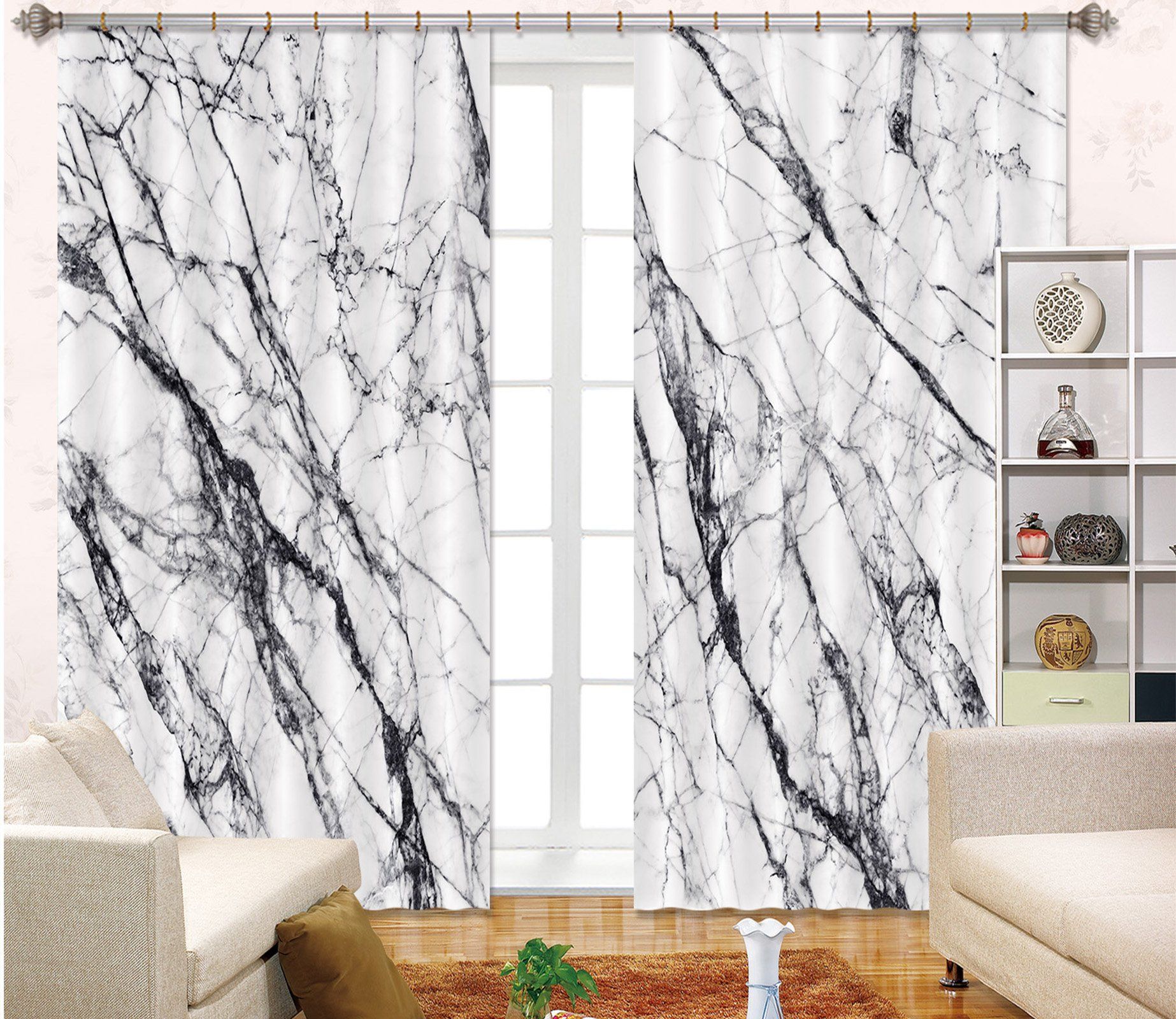 3D Black Line Drawing 41 Curtains Drapes Curtains AJ Creativity Home 