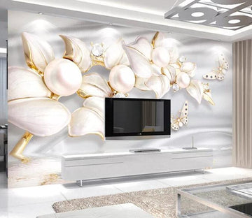 3D Marble Flower 1191 Wall Murals Wallpaper AJ Wallpaper 2 