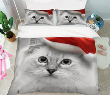 3D Cute Cat 1905 Bed Pillowcases Quilt Quiet Covers AJ Creativity Home 