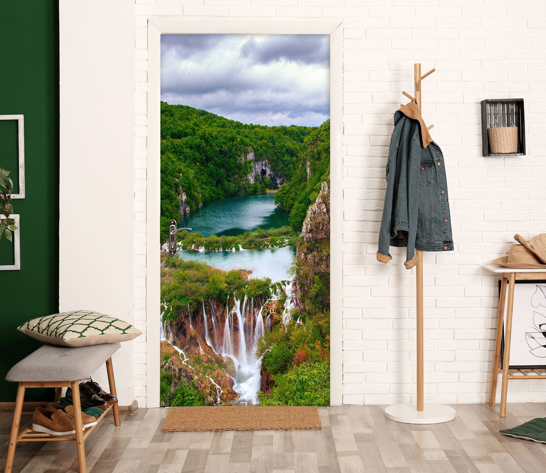3D Natural Forest 190 Door Mural
