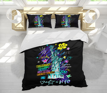 3D Statue Of Liberty 61092 Bed Pillowcases Quilt