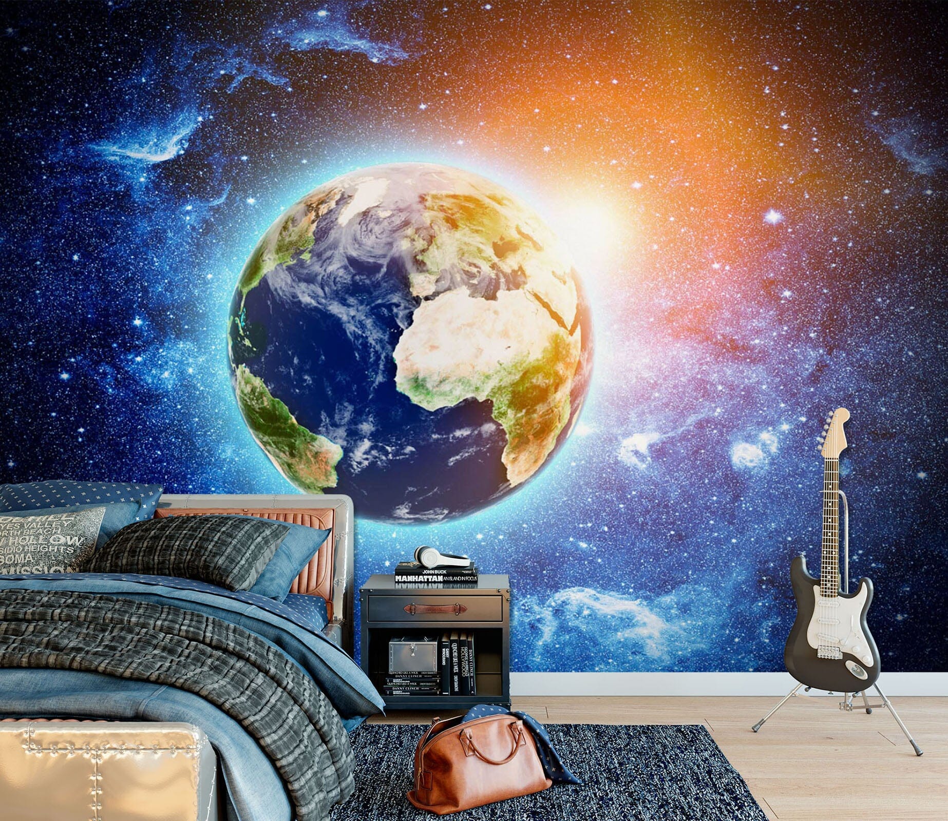 3D Planet Moon 1697 Wall Murals Wallpaper AJ Wallpaper 2 