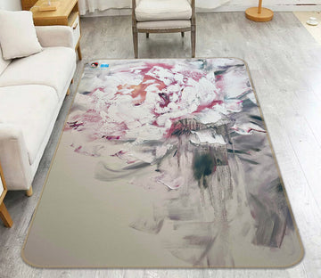 3D Paint Flower 3042 Skromova Marina Rug Non Slip Rug Mat