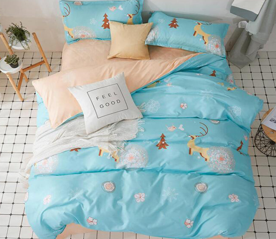 3D Deer 3045 Bed Pillowcases Quilt