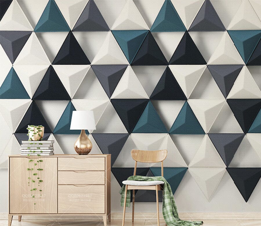 3D Simple Triangle WG012 Wall Murals Wallpaper AJ Wallpaper 2 