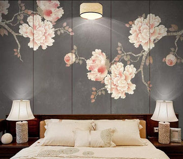 3D Branch Peony 2146 Wall Murals Wallpaper AJ Wallpaper 2 