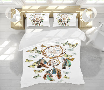 3D Dream Catcher Butterfly 15068 Bed Pillowcases Quilt