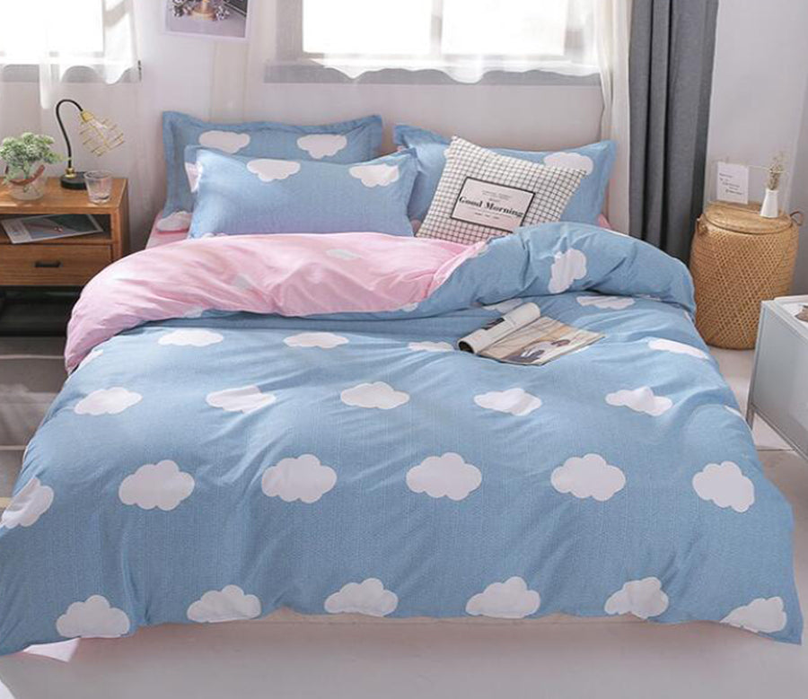 3D Cloud Pattern 12084 Bed Pillowcases Quilt