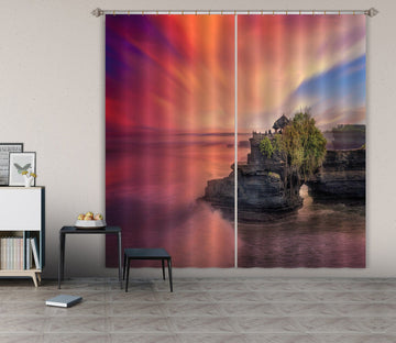 3D Sunset Lake 051 Marco Carmassi Curtain Curtains Drapes Curtains AJ Creativity Home 